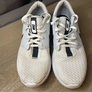 Nike Women's Athletic Shoes - Cream and Black